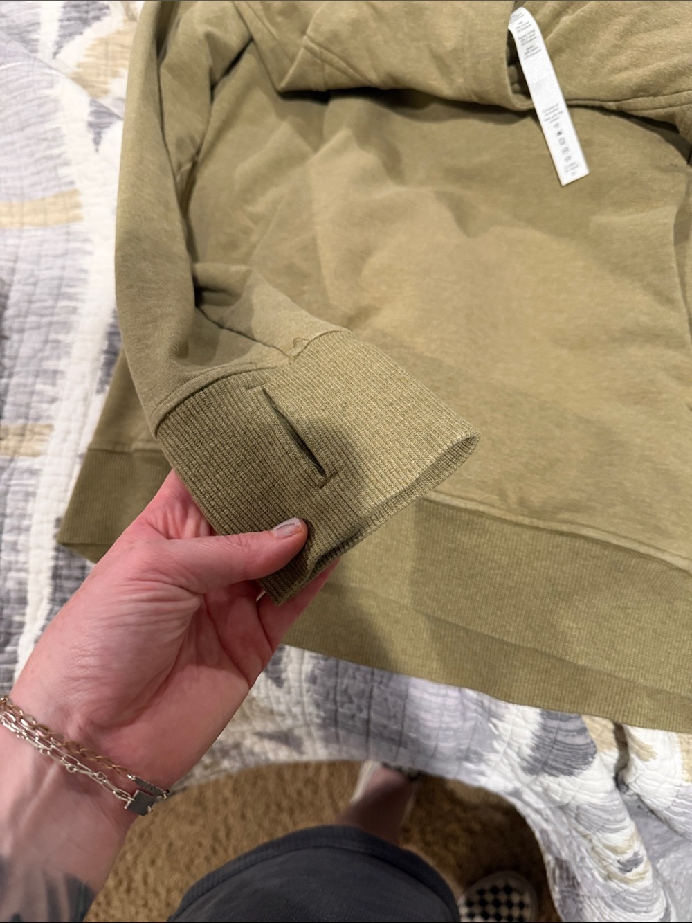 lululemon athletica Olive Green Lightweight Hoodie - Picture 4 of 6